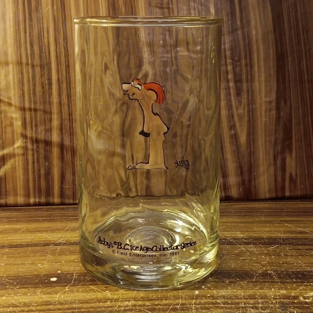 Vintage 1981 Arby's B.C. Ice Age Collectors cup glass
